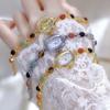 Luxury Women Watches Natural Color Jade Bracelet Quartz Women's Wristwatch Oval Small Dial Fashion Dress Watch Gifts NEW