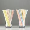 100Pcs Colorful Bendable Straw Drinking Kunststof Straw for Milk Tea Bar Party Rietjes Drinking Wedding Kitchen Beverage Straws