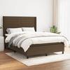 3131516 vidaXL Divan Bed with Mattress Dark Brown 140x200 Cm