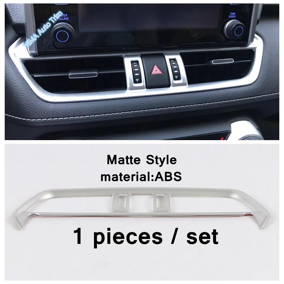Car Center Air Conditioning Outlet Decoration Frame Warning Light Lamp Switch Cover Trim For Toyota RAV4 RAV 4 XA50 - 2024