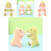 Korean Delightful Style Mini Plush Dinosaur Keychain Cute Dinosaur Animal Stuffed