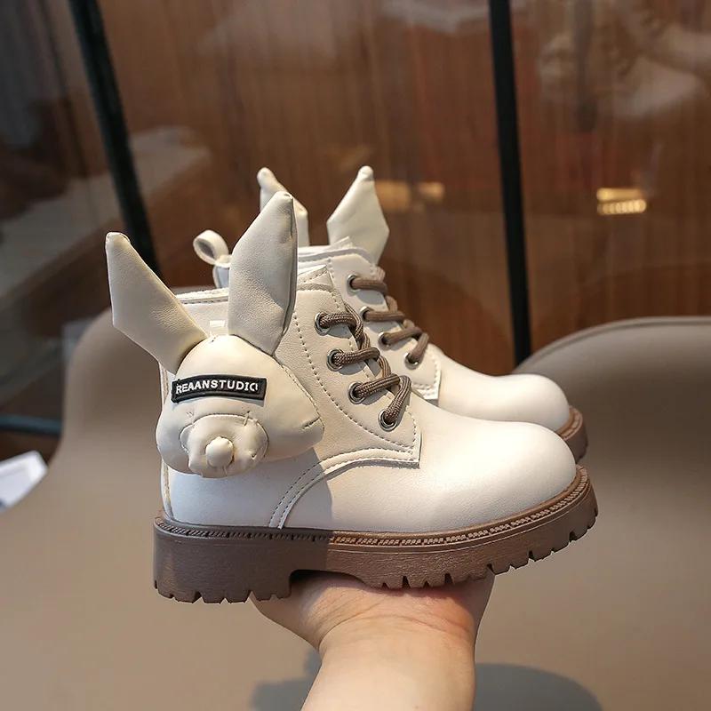 Zapatos Niña Girls' Shoes 2024 Winter New Fashion Girls' Boots Cute All Match Ankle Boots Casual Boys' Kids Shoes Women's Boots