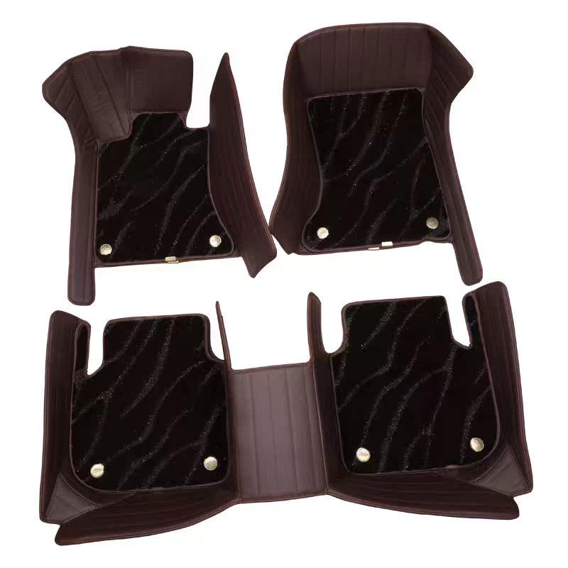 Genuine Leather Car Floor Mats - Universal Fit for Various Models, Available for Dropshipping.