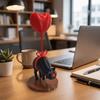 Romantic Cat Heart Balloon Decoration Suspended Black Cat Desktop Decoration  Office Desk