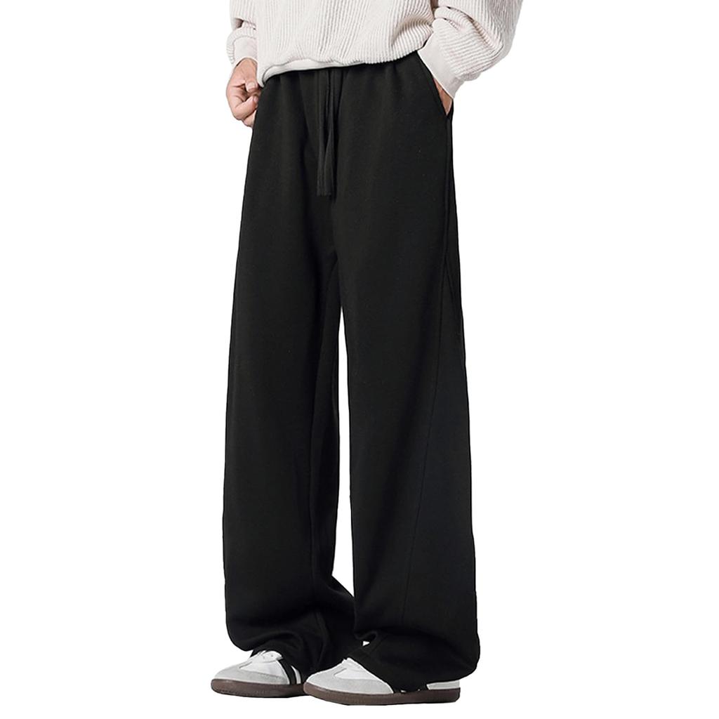 Maytopia Sweatpants, Wide-leg Pants, Sportswear Trousers for Men and Women, Cotton, Black and White, Training, Gym, Fall/Winter, CK722 (JP, Alphabet,