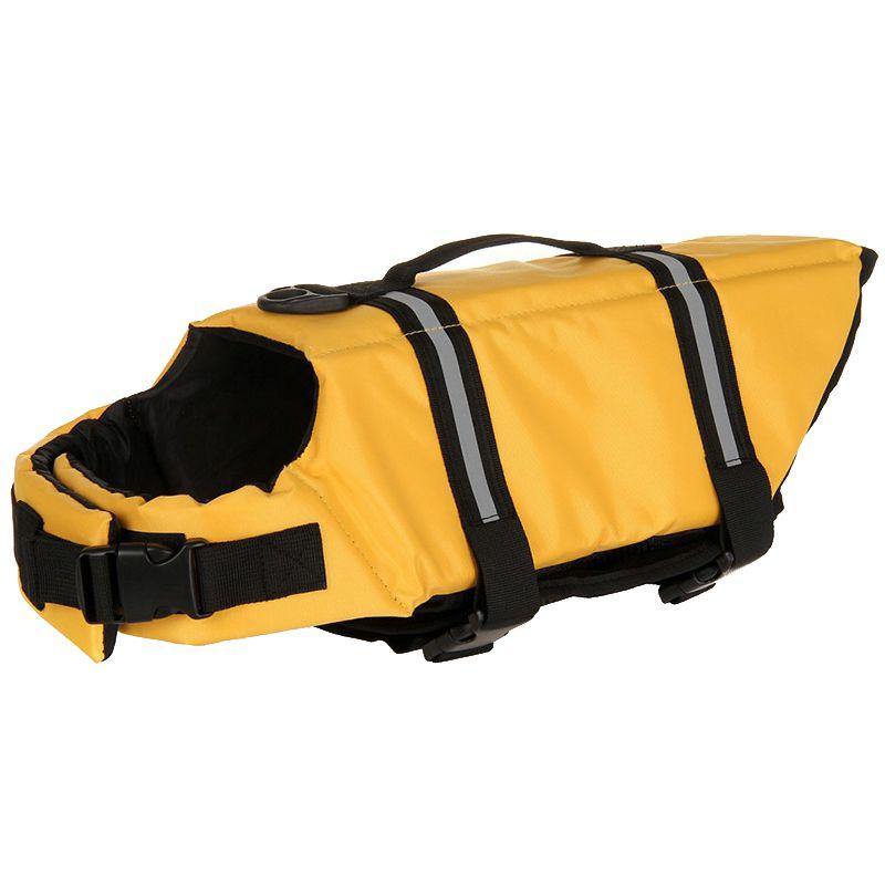 

Dog Vest Pet Life Jacket Top Safety Reflective Stripe Preserver Swimming Clothes Yellow,2XS(0-3 kg)