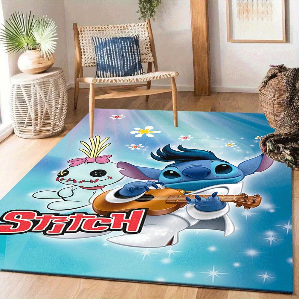 1 Stück Lilo und Stitch-(27)_01-(4)_01 Teppich Läufer, Schlafzimmer und Spielzimmer Langlebig, Fleckenbeständig und Leicht zu Reinigen, Wohnzimmer