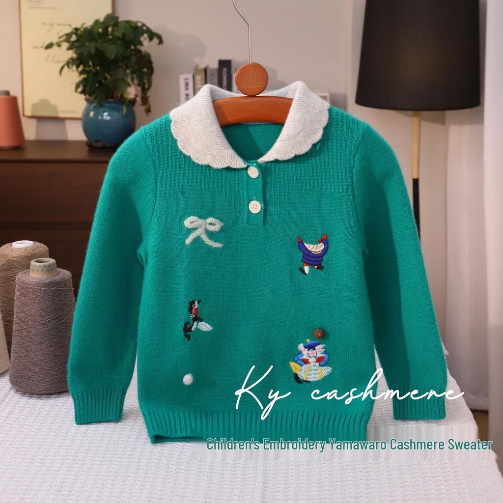 Little Sheep Baby Cashmere Sweater: Double-ply Thick Knit for Infants and Toddlers