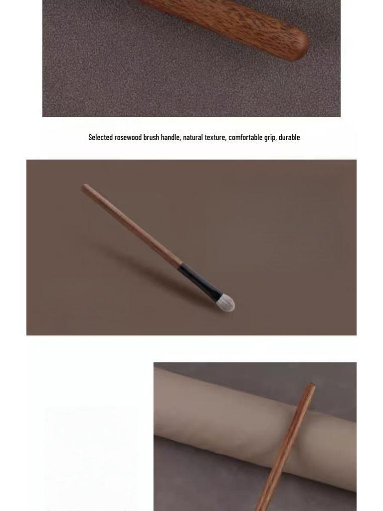 Snow Fox Hair Makeup Brush: Large Eyeshadow Blending Brush for Base Color Application