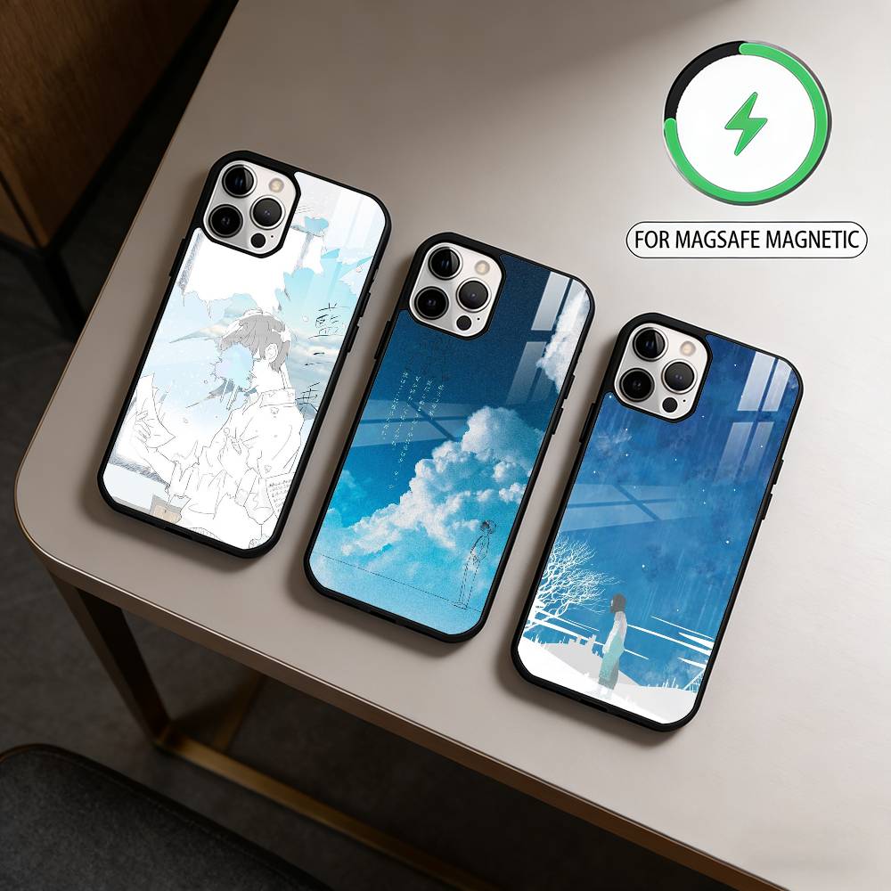 Band Y-Yorushikas Magnetisch Für Magsafe Kabelloses Laden Handyhülle Für iPhone17,16,15,14,13,12,11 Plus,Pro Max
