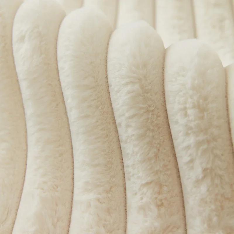 Thickened Plush Sofa Mat Winter Warm Couch Cover L-shaped Sectional Anti-slip Sofa CoverSuper Soft Quilted Sofa Towel