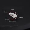 50pcs White Auto Bumper Fender Fastener Retainer Clips 8mm Hole Fixed Rivet Retainer Plastic Rivets Fastener Push Clips