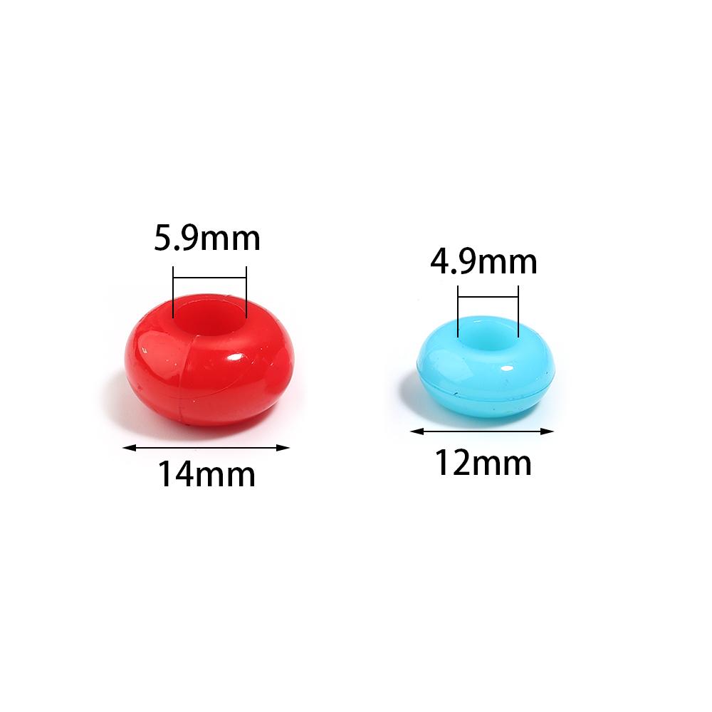50-100pcs Acrylic Beads Mixed Color Abacus Loose Beads For Jewelry Making DIY Necklace Bracelet Phone Chain Keychain Accessories