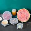6Pcs Silicone Elastic Cover Universal Food Packaging Stretch Lids for Bowl Pot Dish Reusable Food Fresh Cover 6 Sizes