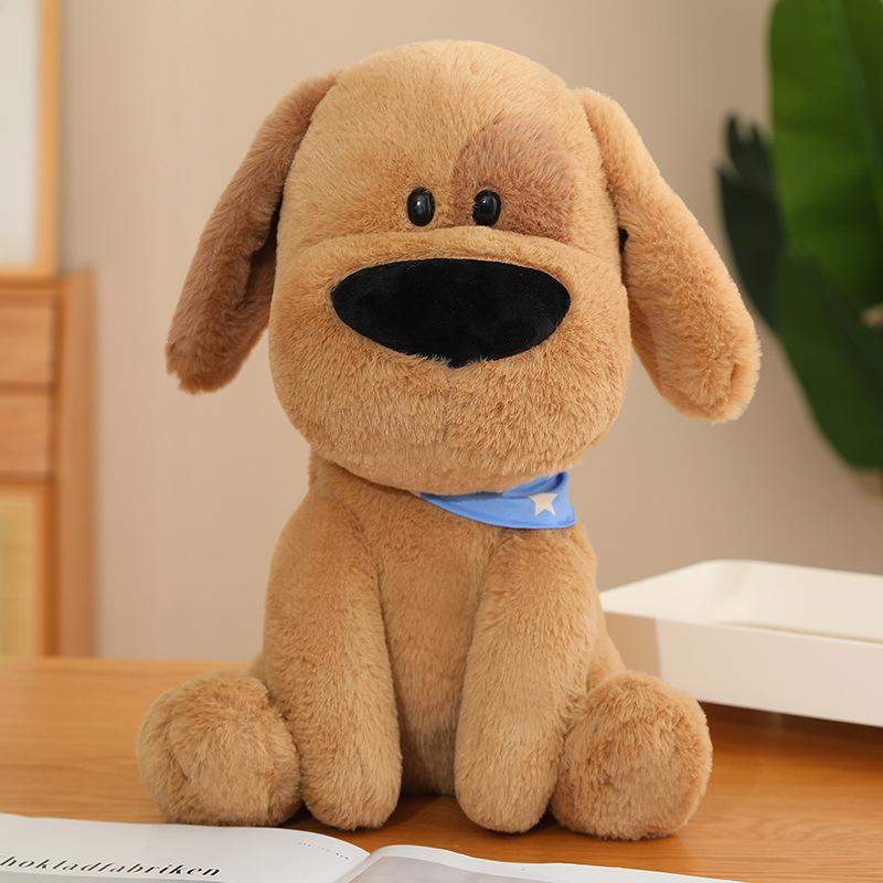 Cute puppy sitting puppy dog doll plush toy teddy dog doll children's doll birthday gift