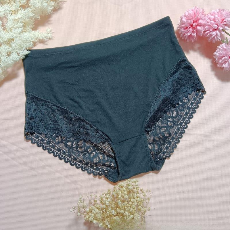 

Сексуальные кружевные женские трусы с высокой талией, облегающее нижнее белье, дышащие, удобные, шелковистые, треугольные трусики M