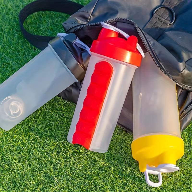 600ml 2-in-1 SmartWater Bottle with Medicine Case Leak Proof Sports Design Outdoor Adventures Fitness Travel Easy Carry Health