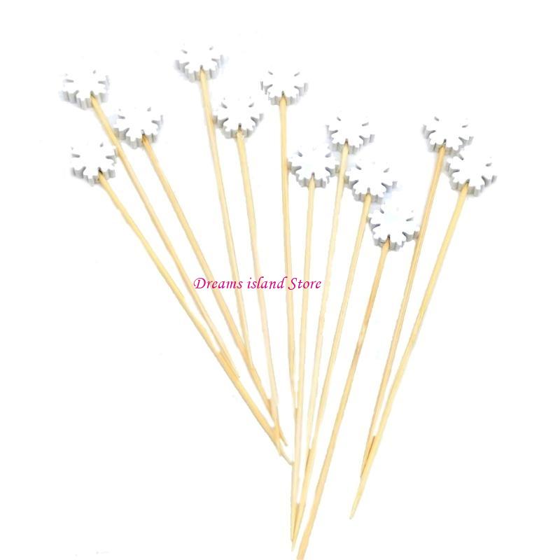 100 Pcs Bat Spiders Pumpkin Cocktails Sticks Toothpicks with Decoration HX6C