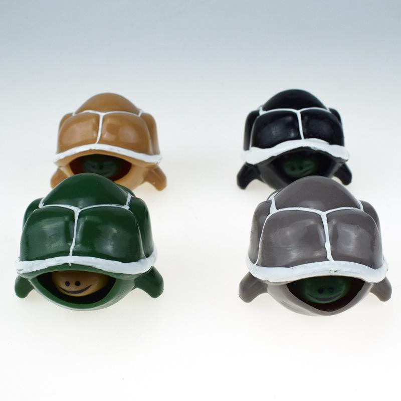 Novelty, Funny Squeezing, Ventilating, and Expanding Head Turtle Funny and Extending Head Little Turtle Toy