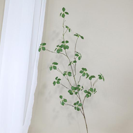 Artificial Green Plants Realistic UV Resistant Chinese Style Faux Greenery Home Office Indoor Outdoor Vase Decorative Fake Leaves Plants