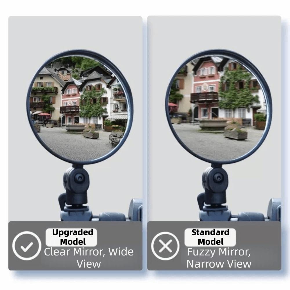 Wide Angle Stroller Rearview Mirror Shatterproof Universal Wide Angle Convex E-Bike