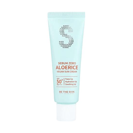 Be The Skin Sebum Zero Aloerice Vegan Sun Cream SPF 50+ PA++++ 50ml