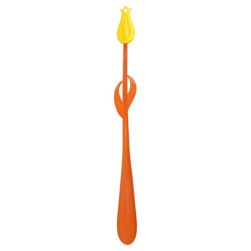 Add Long-handled Tulip Shoehorn for The Elderly, Pregnant Women, No Squatting, No Bending, Assisted Wearing Shoes, Household Lazy Shoehorn