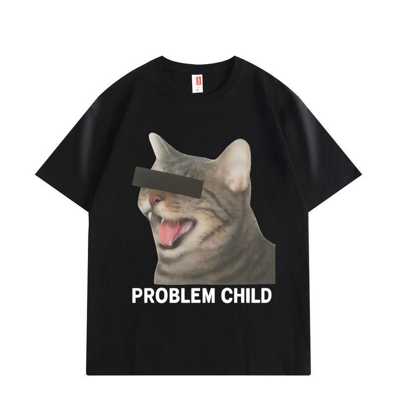 

Funny Cat Gang Meme Graphic T Shirts Harajuku Vintage Short Sleeve T-shirt Men Women Casual Fashion Loose T-shirts S