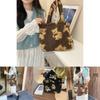 Adorable Vintage Plush Teddy Bear Handbag Cute And Cozy Soft Shoulder Bag For Everyday Use