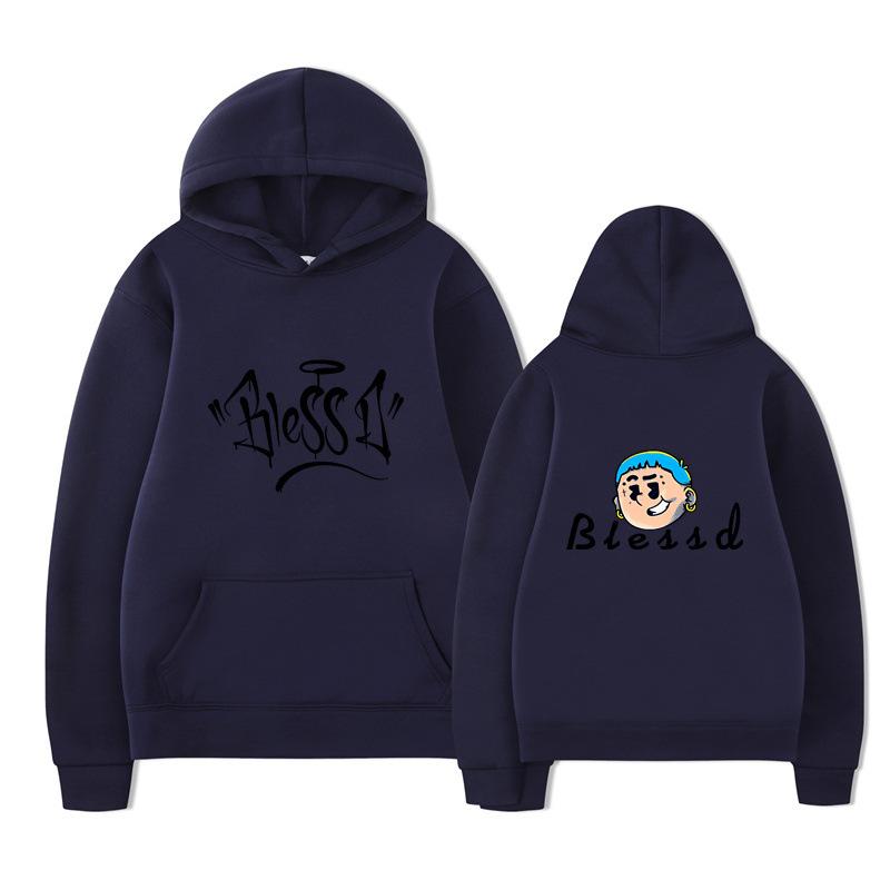 Blessd Mikiny Merch Pánské Dámské Mikina Pánská Mikina Vintage Unisex Pulovry Nadměrné Oblečení