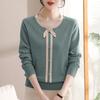 Light Mother Temperament Knitted Sweater Spring and Autumn New Retro Middle-aged and Elderly Bottoming Top Knitted Sweater