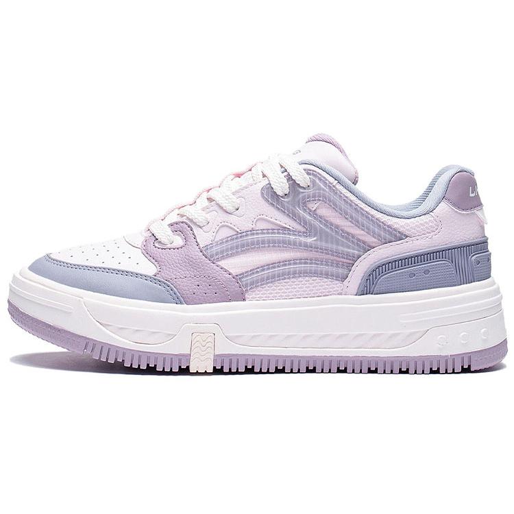 

Li Ning Floating Slip Resistant Abrasion Resistant Low top Skateboard Shoes Women s Pink Purple AGCS078-2 37.5