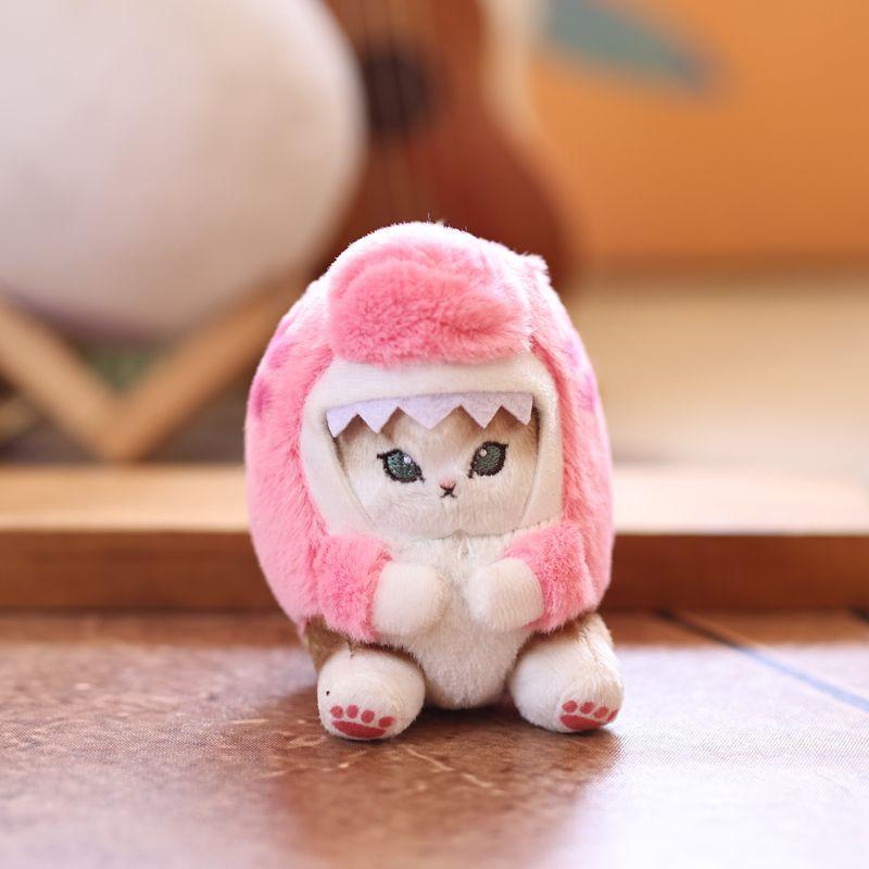 

Мультяшный Милый Кот-Акула Котенок Плюшевая Кукла Мягкая Игрушка Брелок Подвеска Девичий Брелок Подвески для Сумки Аксессуар для Пары Подарки розовый
