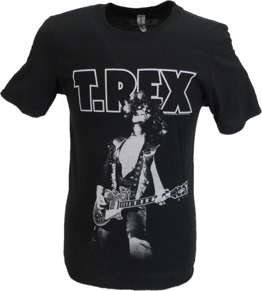 Unisexs Black Official T Rex Bolan Glam T Shirt S