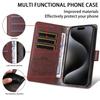 RFID Blocking Wallet Case for iPhone/Samsung 3 Card Slots + Cash Pocket Adjustable Kickstand | Textured Vegan Leather Phone Cover