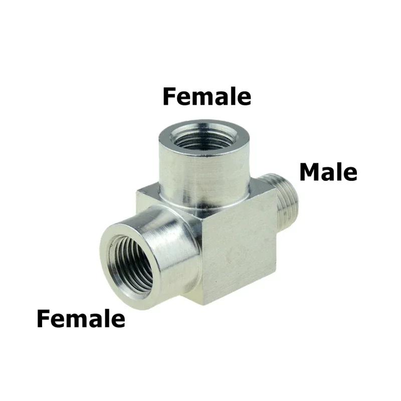 304 Stainless Steel Pipe Fitting Tee Elbow 4 Way 1/8 1/4 3/8 1/2 Female Male Thread High Pressure Air Adapter Coupler Connector