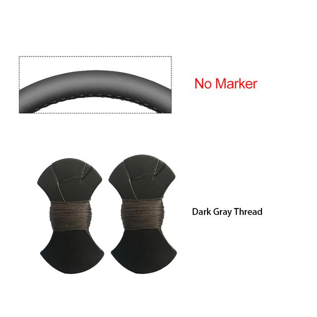 Black Faux Leather Car Steering Wheel Cover For Ford Mustang 2005 2006 2007 2008 20009 2010 2011 2012