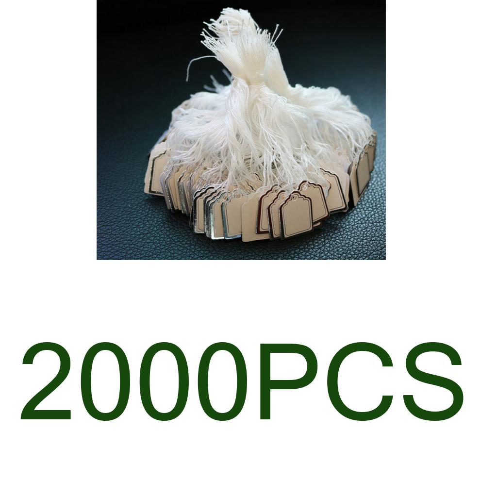 2000 Pieces Price Tag Labels Pre String Merchandise