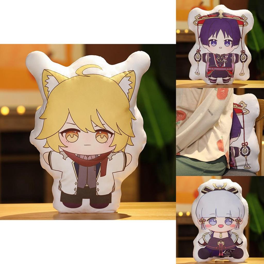 Soft Genshin Impact Plush Pillow Toys Characters Cushion Hugging Pillow For Game Fans