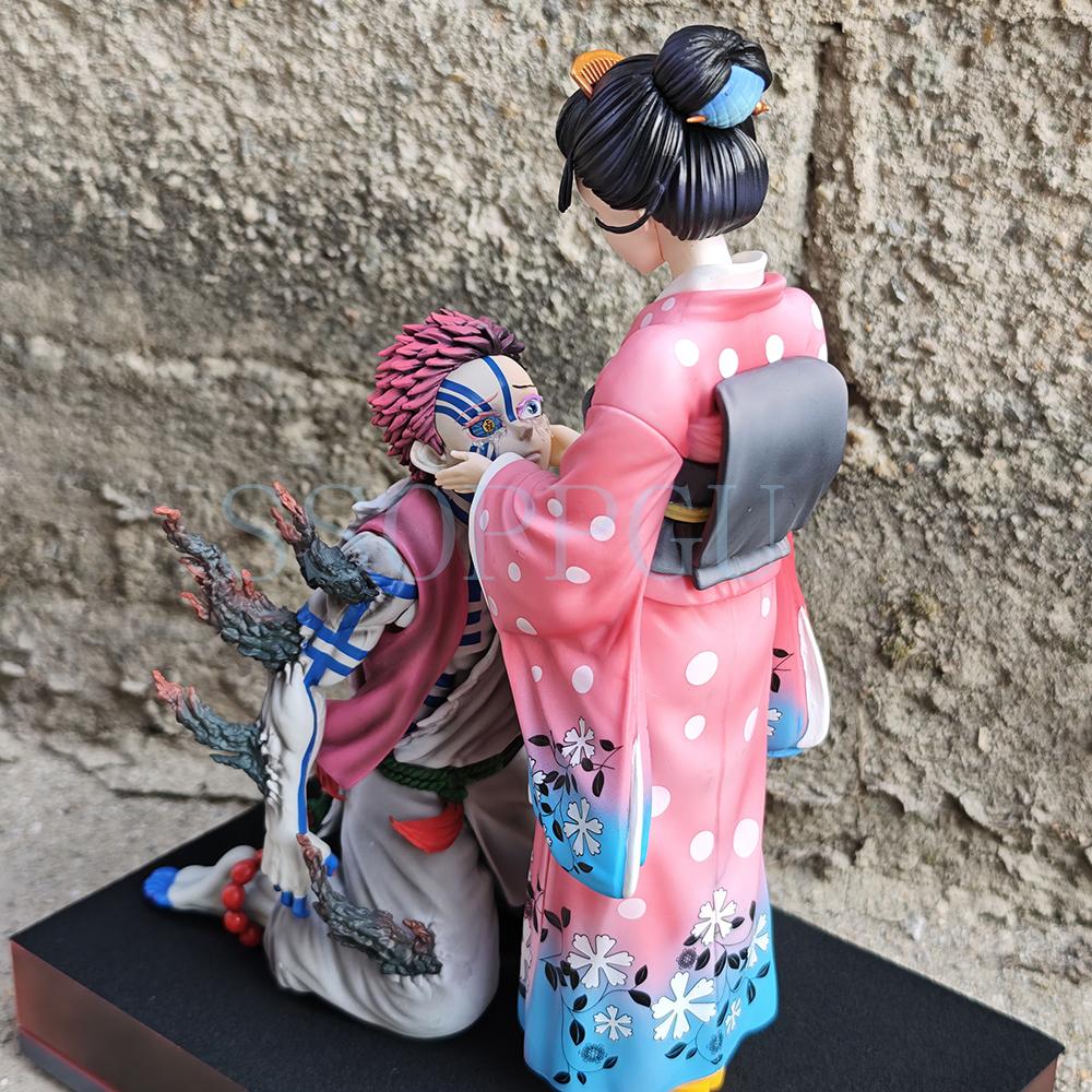 Figuarts Demon Slayer Figure Koyuki Akaza Hakuji Anime Action Toy Kimetsu Yaiba Statue Collection Model Doll ZERO PVC no Poseable Articulated Scale