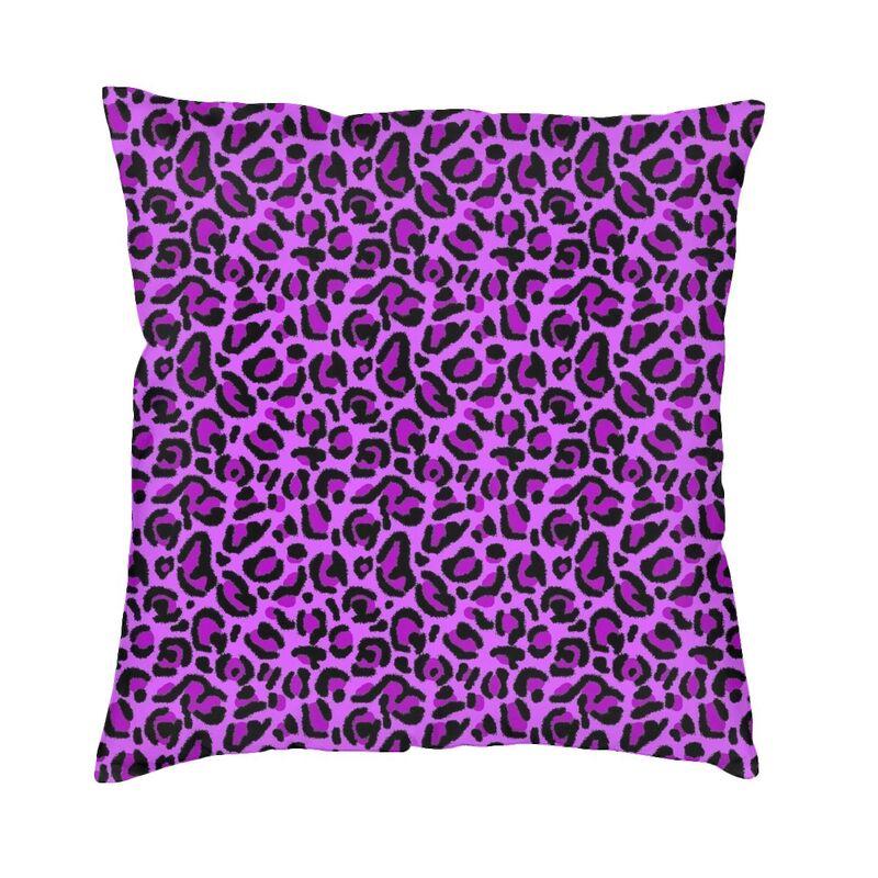 Custom Brown Leopard Print Pillow Case 40X40Cm Living Room Decoration Modern Animal Cheetah Skin Chair Cushion Square Pillowcase
