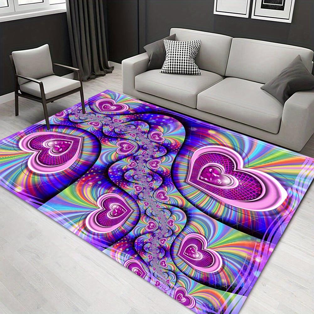 

1pc 1710996923Pattern Carpet, Area Rug For Living Room Bedroom Room Bed Chair Laundry Entryway Corridor Yard Non-slip Outdoor Camping Rug Fl 60cm by 90cm