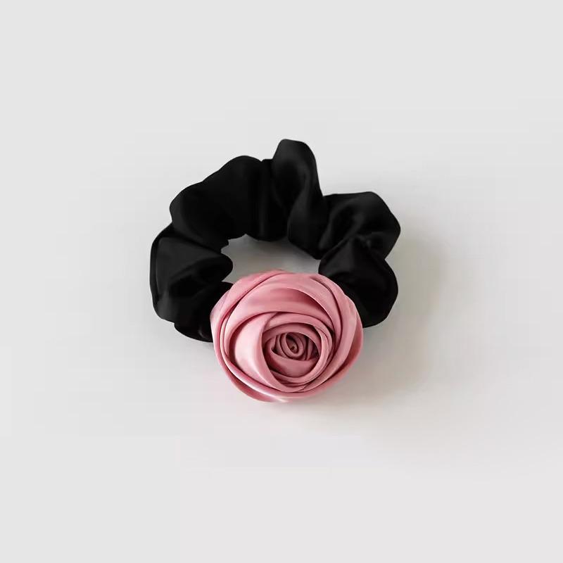 French Satin Vintage Rose Headband: 2024 Spring/Summer Collection Hair Accessory