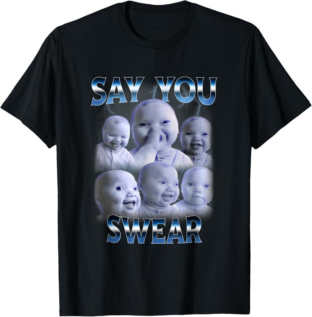 Dì Che Giuri Ai Nicchia Bambino Trattenendo la Risata Genz T-Shirt Unisex
