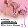 20pcs Pink Purple Nail Painting Protection Clip  for Manicure Tools