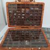 Crystal Box Stone Rock Mineral Kit Collection Of Stones In A Suitcase Decorations Wooden Ornaments Box with Crystal
