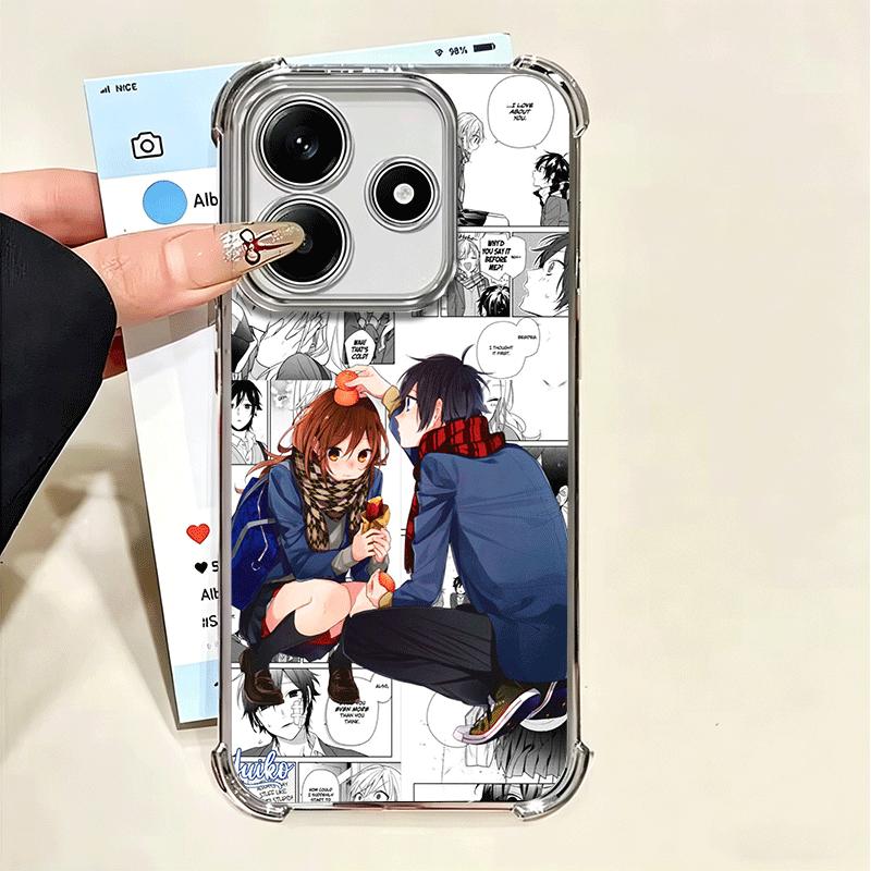 

Мягкий чехол для телефона с аниме Horimiya для Xiaomi Poco X7 X8 Pro Max X6 X5 X3 F8 Ultra F7 M8 M7 M5S Redmi 15C 15A 15 14C 13C 12C 13 12 Xiaomi Poco M7 4G