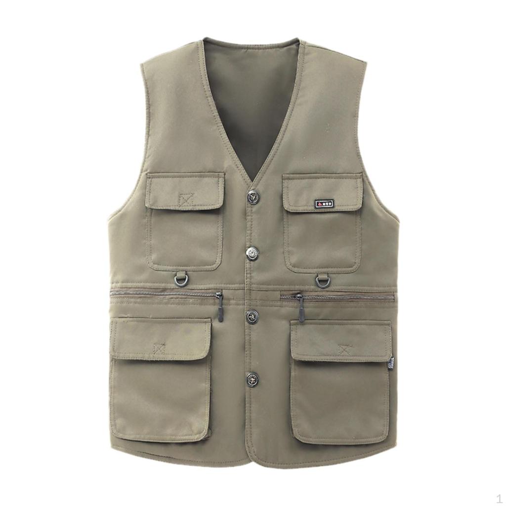 Breathable And Creative Vest for Men, V -neck, Ideal Work, Campsite, Hiking Or.