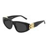 Stylish Cat Eye Oval Sunglasses Women Sunglasses Black Gold BB-0095S-001