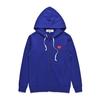 Sweat à capuche unisexe HEYPLAY en forme de cœur - Tissu éponge - Tendance japonaise Rouge Classique